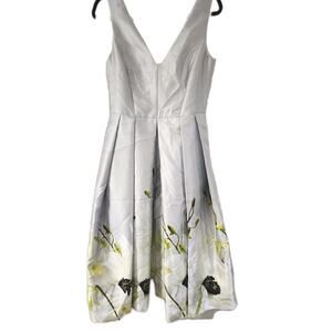 Ted Baker London Dorvina Pearly Petals Ballerina Midi Dress Sz 8 US 3 UK Flower